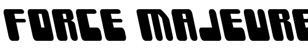 Force Majeure font preview