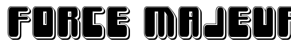 Force Majeure font preview