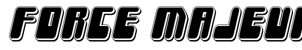 Force Majeure font preview