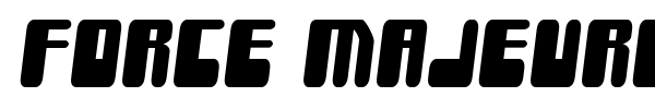 Force Majeure font preview