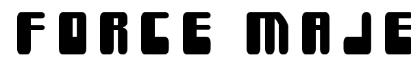 Force Majeure font preview