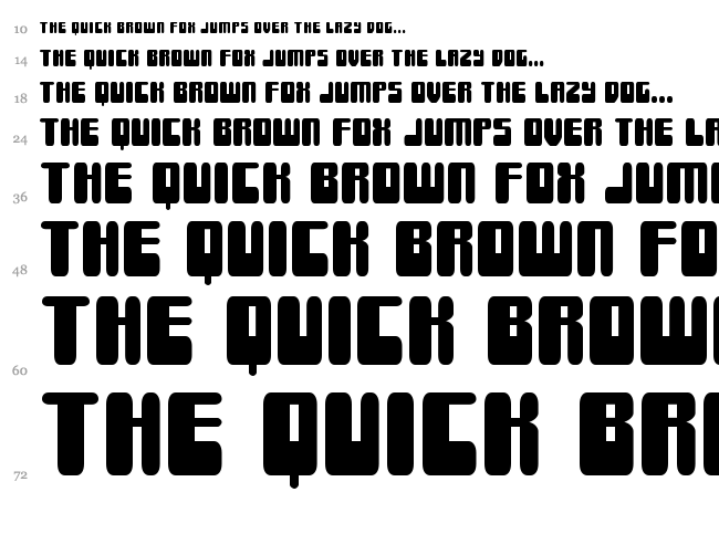 Force Majeure font waterfall