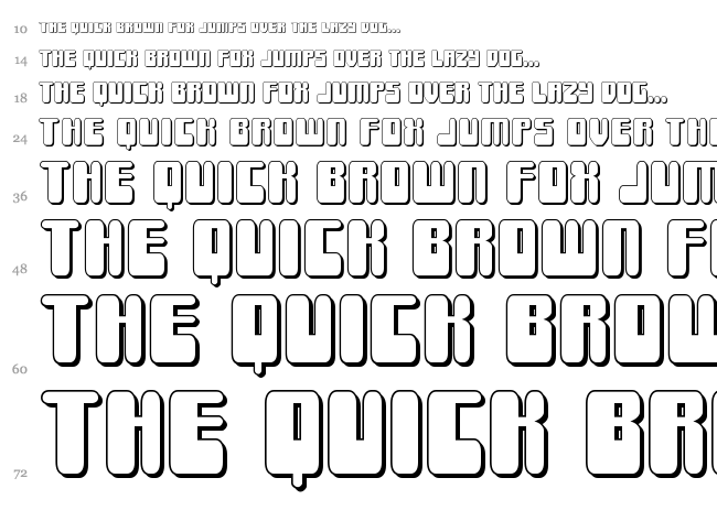 Force Majeure font waterfall