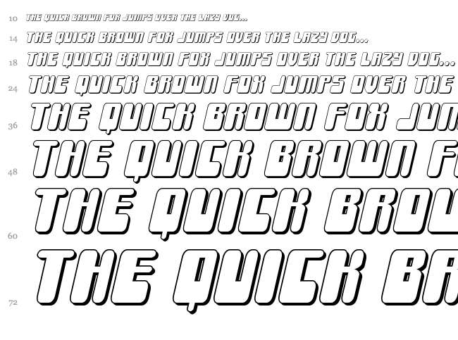 Force Majeure font waterfall