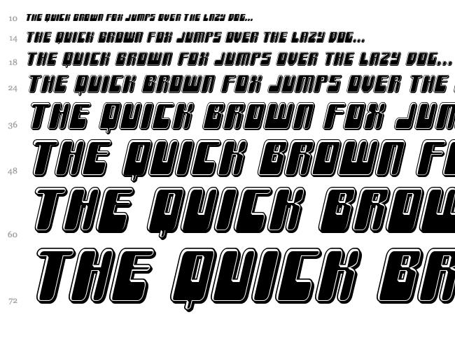 Force Majeure font waterfall