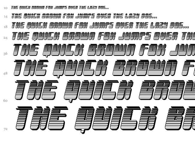 Force Majeure font waterfall