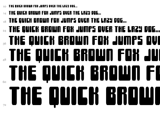 Force Majeure font waterfall