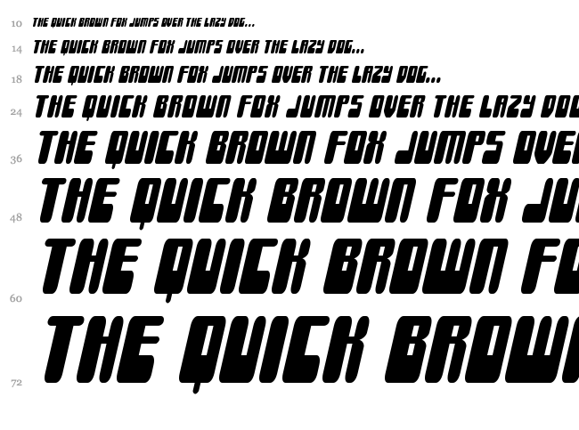 Force Majeure font waterfall