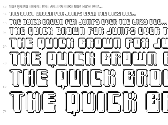 Force Majeure font waterfall
