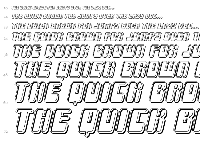 Force Majeure font waterfall