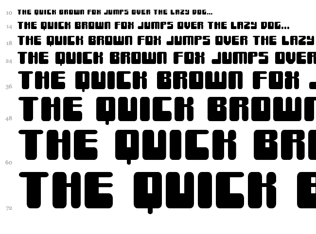 Force Majeure font waterfall