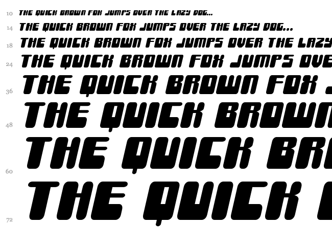 Force Majeure font waterfall