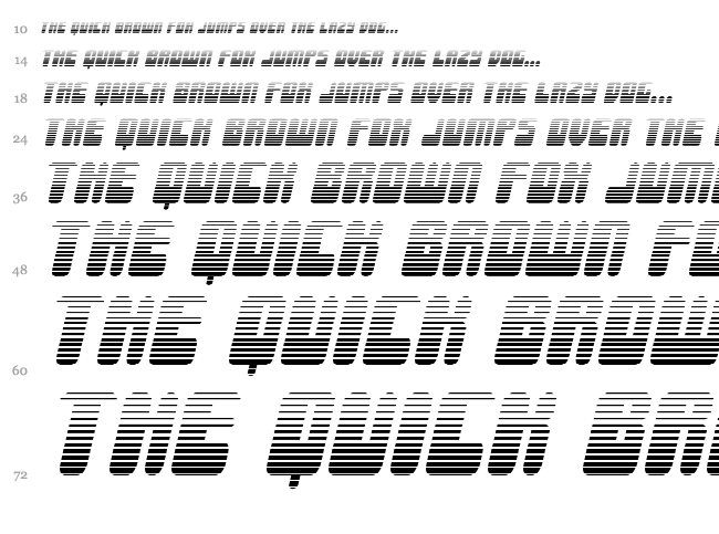Force Majeure font waterfall