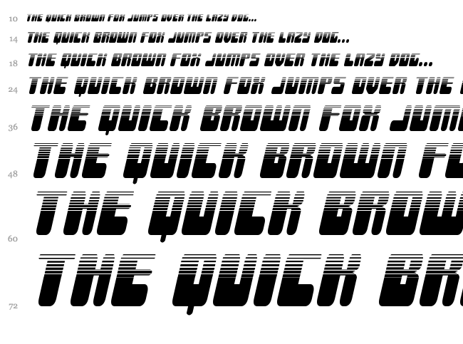 Force Majeure font waterfall