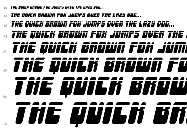Force Majeure font waterfall