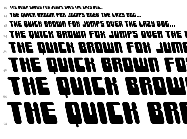 Force Majeure font waterfall