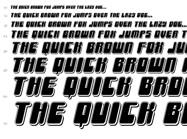 Force Majeure font waterfall