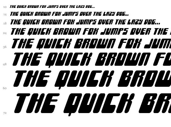 Force Majeure font waterfall