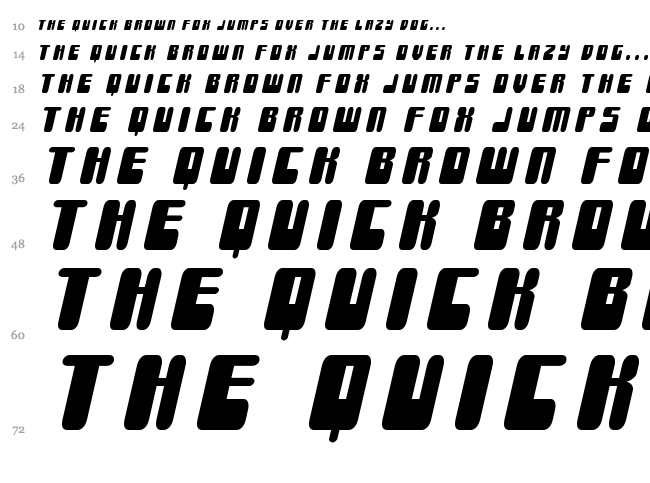 Force Majeure font waterfall