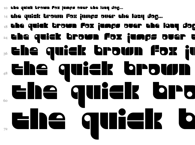 Freestyle font waterfall