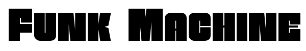 Funk Machine font preview