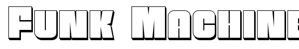 Funk Machine font preview