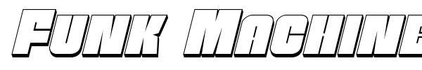 Funk Machine font preview