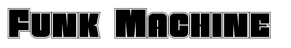 Funk Machine font preview