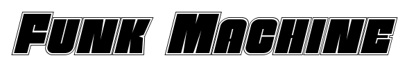 Funk Machine font preview