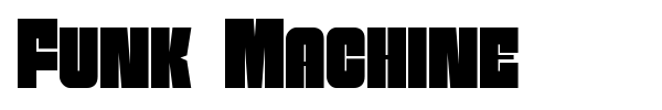 Funk Machine font preview