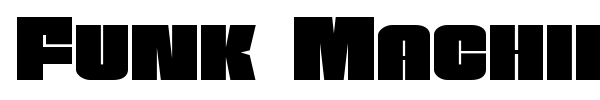Funk Machine font preview