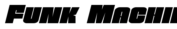 Funk Machine font preview