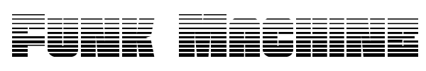 Funk Machine font preview