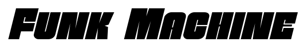Funk Machine font preview