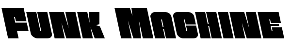 Funk Machine font preview