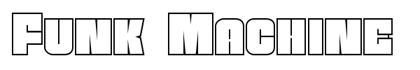Funk Machine font preview