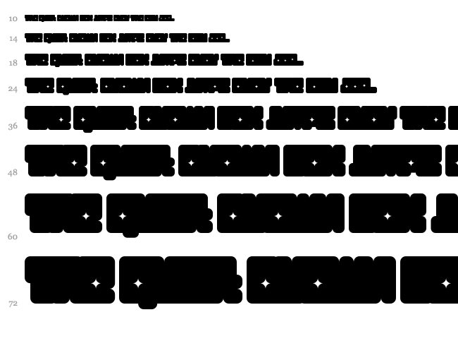 Funkygraphy font waterfall