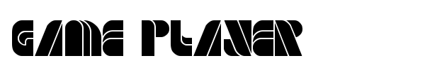 Game Player font