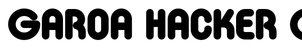 Garoa Hacker Clube font