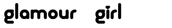 Glamour Girl font