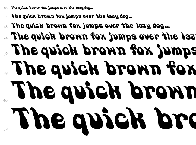 Go Soul font waterfall