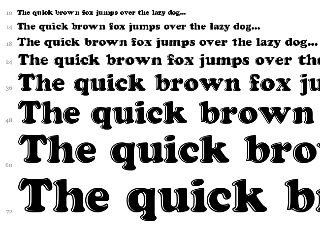 Grease font waterfall