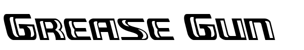 Grease Gun font