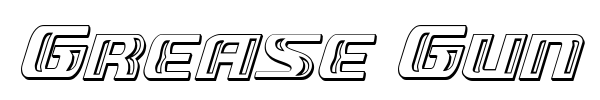 Grease Gun font preview