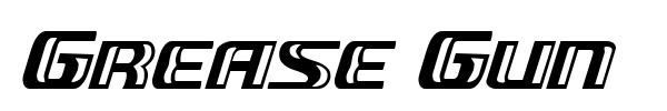 Grease Gun font preview