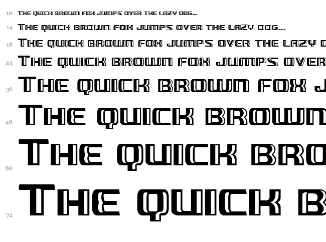 Grease Gun font waterfall