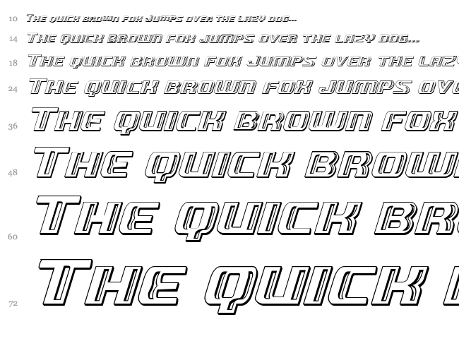 Grease Gun font waterfall
