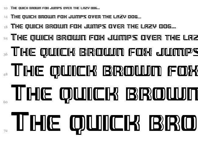 Grease Gun font waterfall