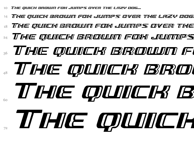 Grease Gun font waterfall