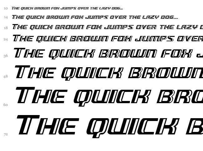 Grease Gun font waterfall